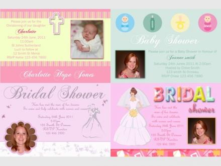 Chaarkell Designs Personalised Photo Invitations Chaarkell Designs Personalised Photo Invitations