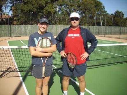 Clive Martin tennis coaching and restringing