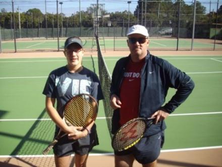 Clive Martin tennis coaching and restringing